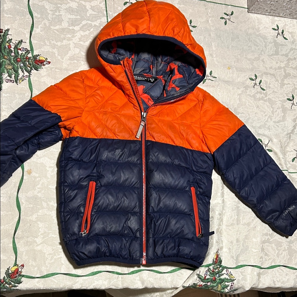 5 for $25 Paradox Blue and Orange Quilted Jacket